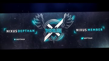 Nixus Depthan Twitter Header SpeedArt [C4D & PS]