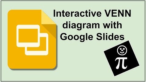 Using an interactive VENN diagram with Google Slides