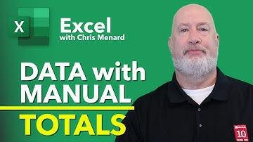 Handle Excel Data with Manual Totals: PivotTables, GROUPBY and MORE