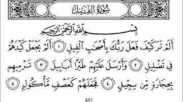 105-Surah Al-Fil with Arabic text (HD) || By Mishary Rashid Al Afasy || سورة الفيل