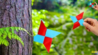 Как сделать звезду ниндзя из бумаги | Оригами звезда ниндзя