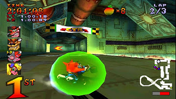 Crash Team Racing (NTSC) 101% Walkthrough - Part 17 - N. Gin Labs [Trophy]