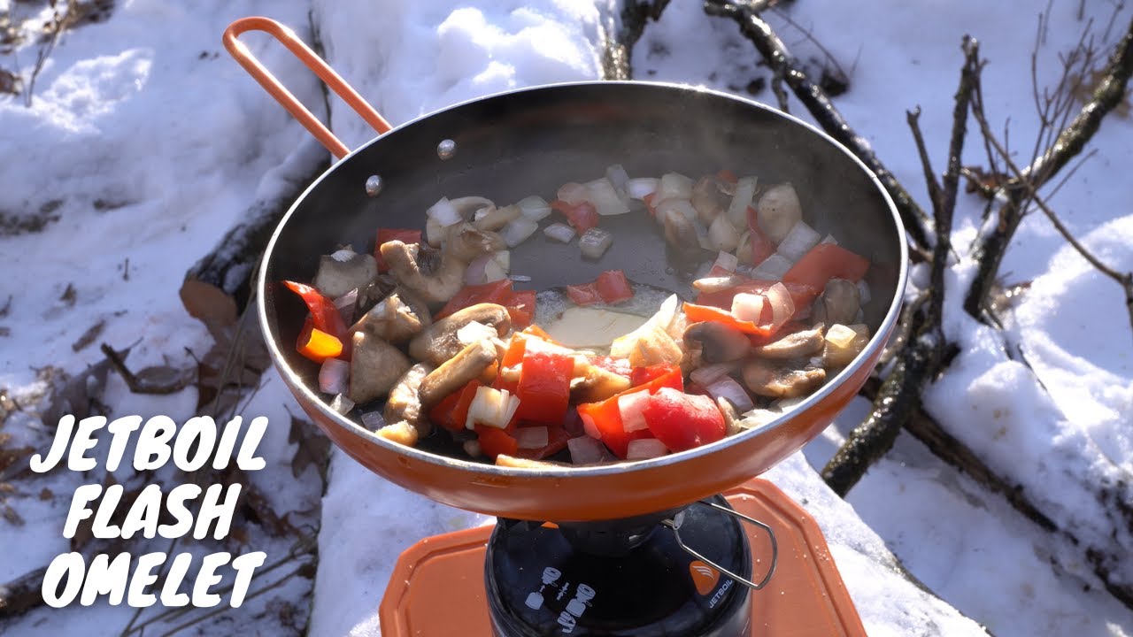 The Best Jetboil Recipe Three Cheese Sausage & Veggie Omelet YouTube
