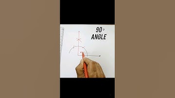 90 degree angle with compass|  #Geometry #angleswithcompass #shorts