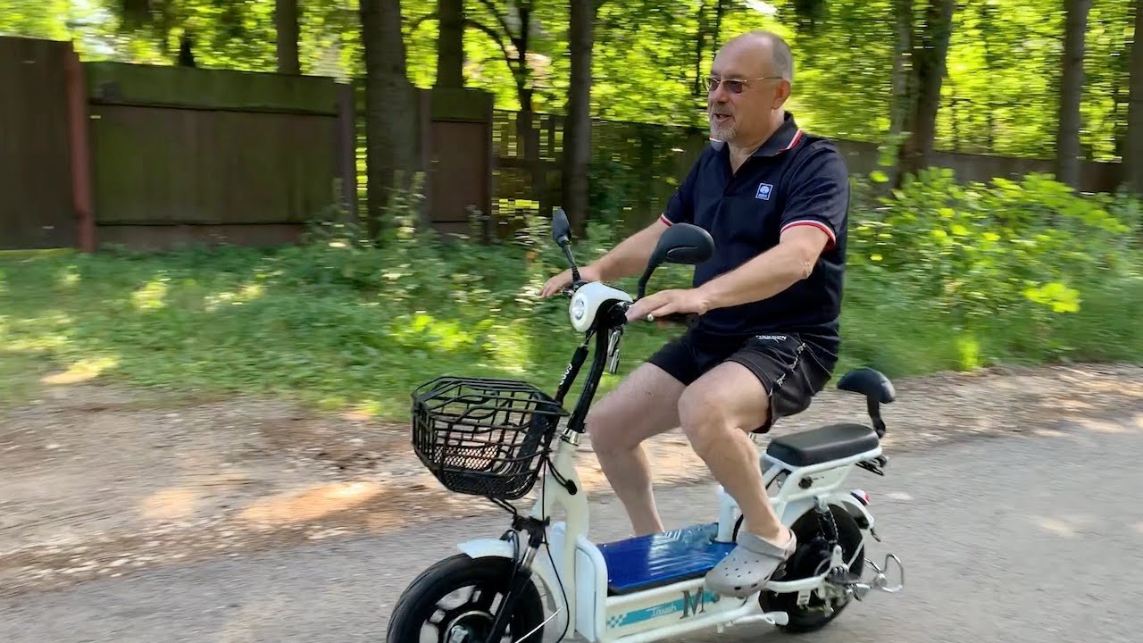 Обзор, тест и катание на электромопеде GreenCamel Тайфун 350