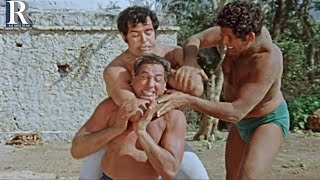 दारा सिंहजी का जबरदस्त कुस्ती सीन - फिर आया तूफान | Phir Aaya Toofan 1973 Film Scene