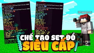 Mình đã TỰ CHẾ SET ĐỒ CẤP ĐỘ 1000 TRONG SERVER ĐỂ PVP VÀ CÁI KẾT | MINECRAFT MINEAHIHI