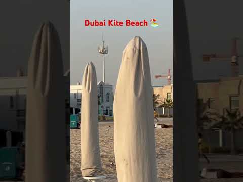 Dubai Kite Beach 🏖️ #dubai #kitebeach #beach #shorts