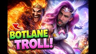 League of botlane troll da trollagem quem precisa de ADC ?!