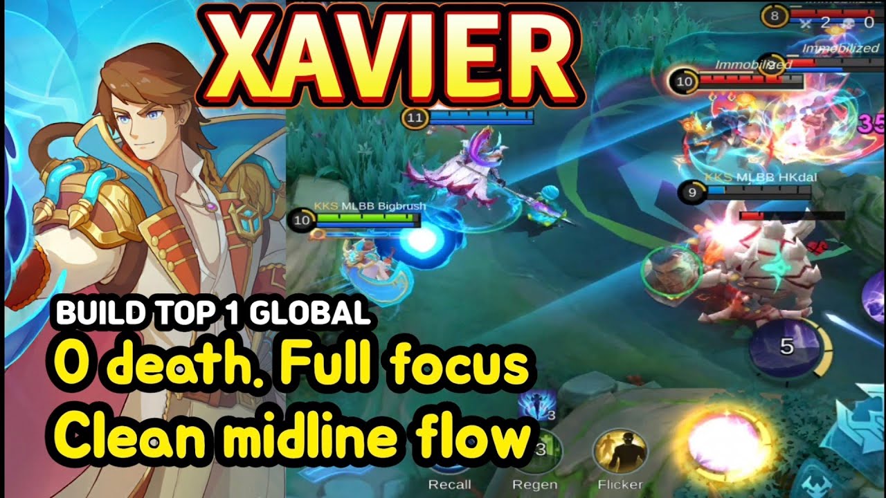 Xavier (Mythical Glory): 0 Death MVP – Midline Flow & Kill Pressure | MLBB Ranked Gameplay
