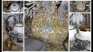 The Gold and Silver Holiday Tablescape | 2022 Glam Holiday Home Décor Ideas | Heavens Pearls 2022