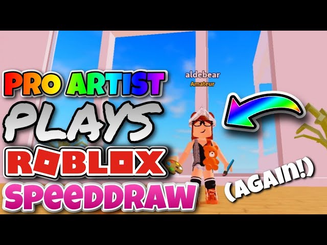 PRO ARTIST PLAYS ROBLOX SpeedDraw (again!) 