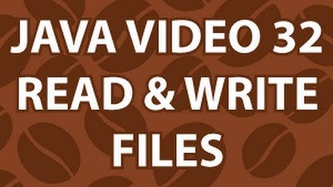 Java Video Tutorial 32