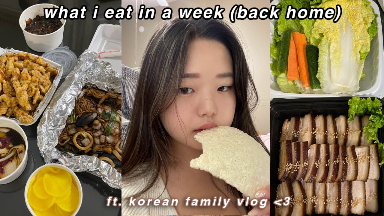 🍤 *korean + realistic* what i eat in a week | korean family vlog 🧸🍻 ...