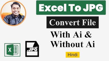 Convert excel to jpg file with ai & without ai | excel to jpg | how to convert excel to jpg file
