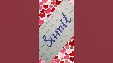 Sumit name calligraphy #calligraphy #shorts