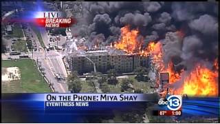 Houston FIRE!  Montrose High end apartment complex burned to the ground