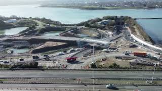 Dunkettle interchange upgrade as of Februrary 2023