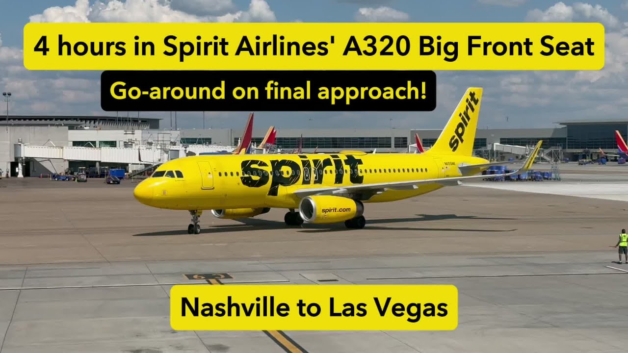TRIP REPORT | Spirit Airlines (Big Front Seat) | Nashville (BNA) to Las Vegas (LAS) | Airbus A320