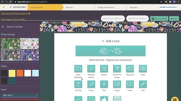Wizer Worksheet Tutorial