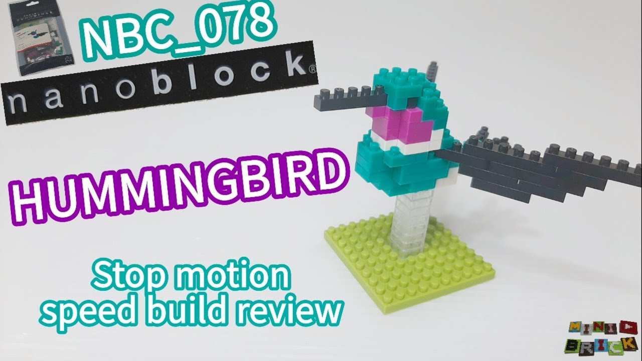 Kit De Construction NANOBLOCK NBC-078 "Le Colibri" - Miniature à Assembler, Neuf