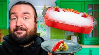 The BEST SPAGHETTI ICE CREAM CAKE made very QUICKLY (and tastes really good too)