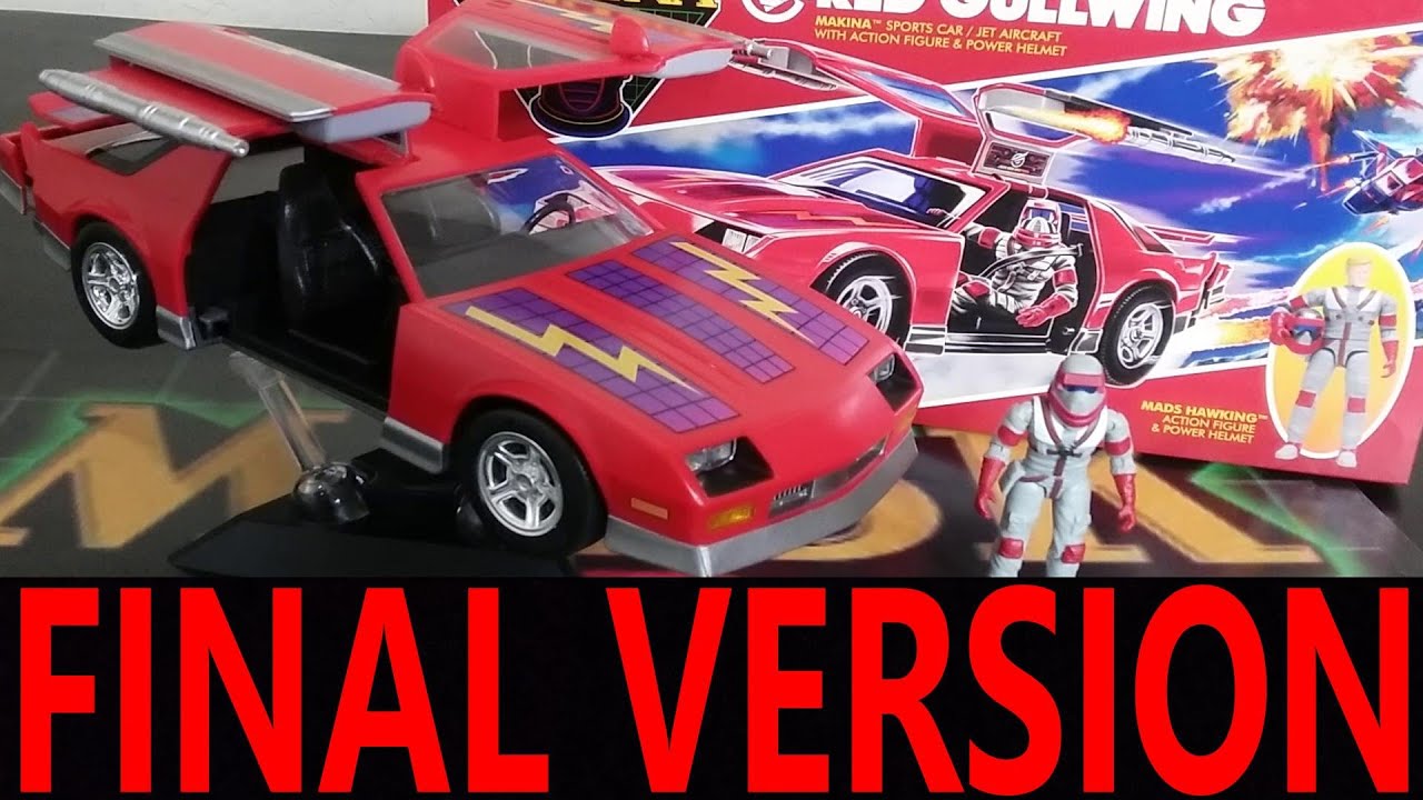 RED GULLWING FINAL RELEASE VERSION FROM RAMEN TOY COMPARED TO