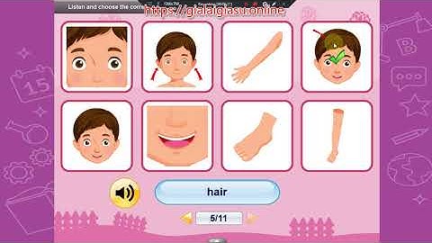 Theme 3 Body and Face–Lesson 5   i-learn SmartStart 4 (https://gialaigiasu.online - Tiếng Anh lớp 4)