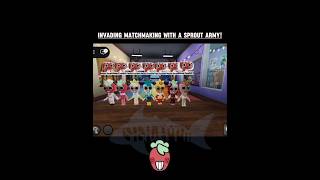 Invading matchmaking with a Sprout army! #dandysworld #roblox