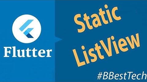 How to create Static ListView flutter example in Hindi - 2023 |Part-11| #flutter #hindi #programming