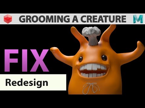 Toon Creature - Redesign - Zbrush Maya and Xgen