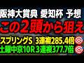 【阪神大賞典 愛知杯 2026 最終予想】導きだした本命馬と今回は変則的な買い目を徹底解説します