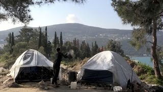 Thousands without shelter as fires devastate Greece's largest migrant camp