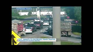 Savannah plans on working with Rep. Carter on reducing train traffic (WSAV)