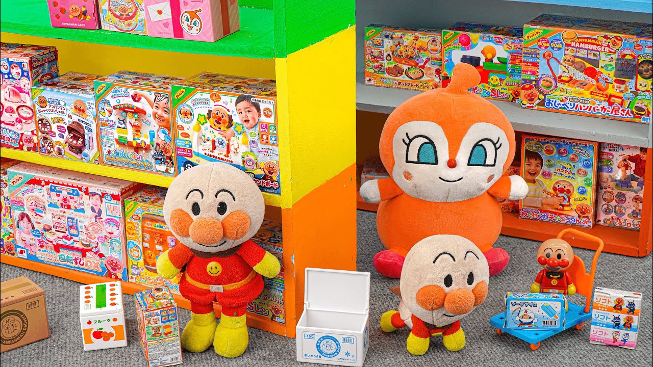 90 Minutes Satisfying with Unboxing Anpanman Supermarket Playset