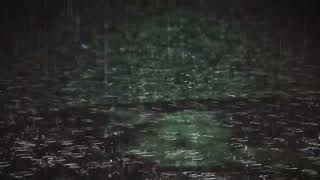 Beat insomnia and anxiety with soft rain and thunder falling on the earth's floor at night  ASMR.