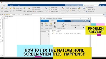 How to fix the layout of MATLAB Screen