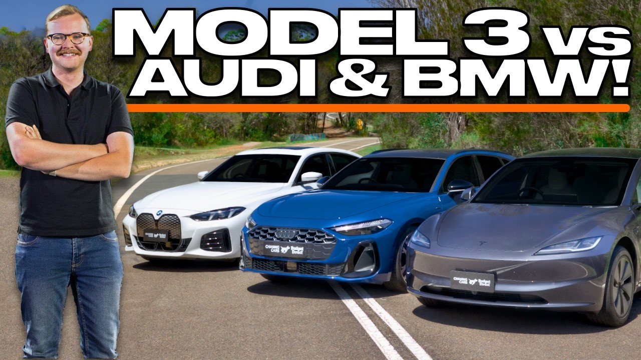 Premium Sedan Comparison (With Bonus Wagon!): Model 3 vs BMW i4 vs Audi A5 Hybrid