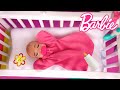 Barbie Baby Doll Morning Routine &amp; New Preschool Mp3 Song