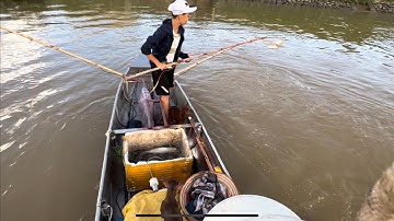 Kéo cáp thực tế cá rô phi,cá chép nổi như phao