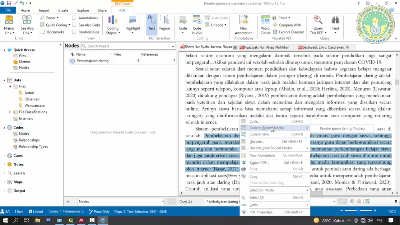Tutorial NVIVO : Input Data, Olah Data, dan Coding - YouTube