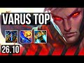 VARUS vs IRELIA (TOP) | KR Master | 26.10