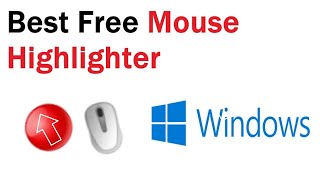 How to Highlight Mouse Pointer Windows 10 and windows 11 | Best Free Mouse Highlighter