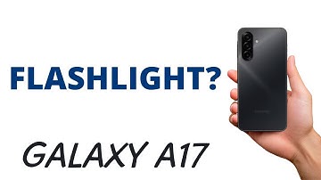 How to TURN ON the FLASHLIGHT on the GALAXY A17!