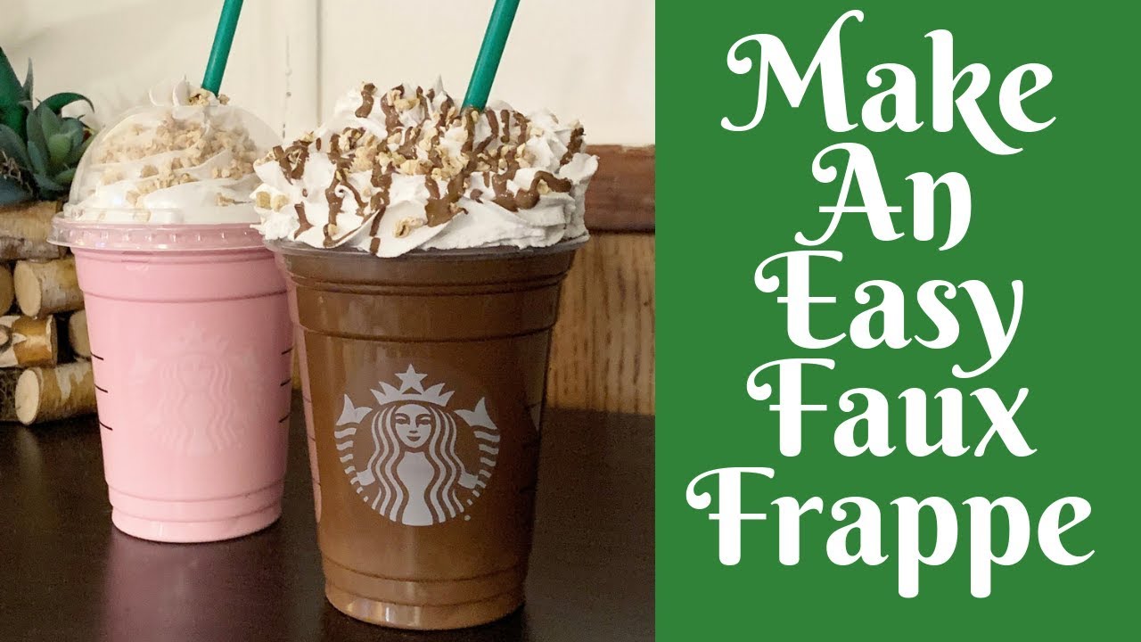 Everyday Crafting: How To Make An Easy Faux Frappuccino - YouTube