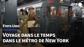 A New York, le métro remonte le temps pendant les fêtes de fin d'année | AFP