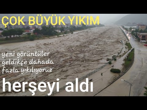 Görüntüler Geldikçe Tüylerimiz Ürperiyor... Şehirleri Yuttu Bozkurt Ayancık Yok Oldu