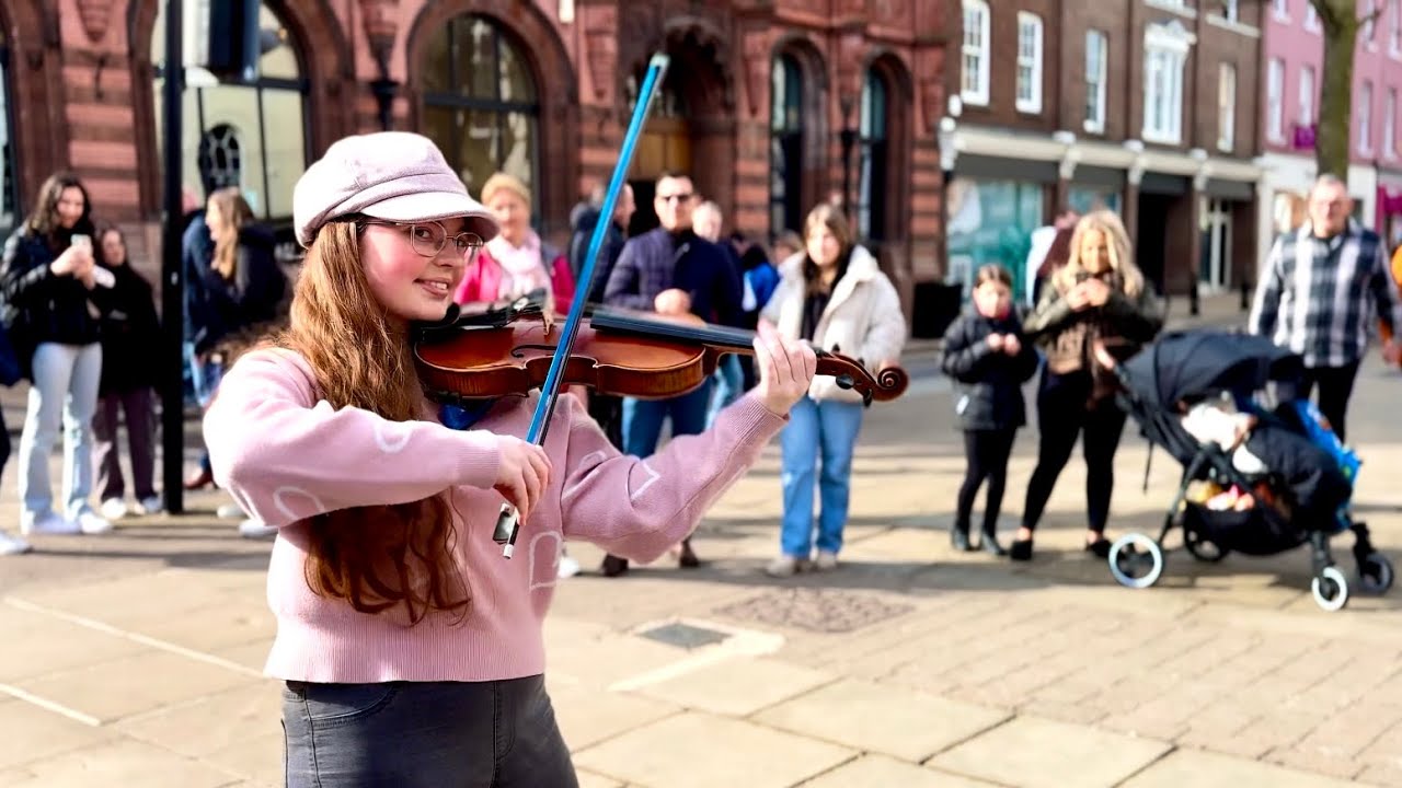 Grace Kelly - Mika | Holly May Violin Cover (Street Performance) - YouTube
