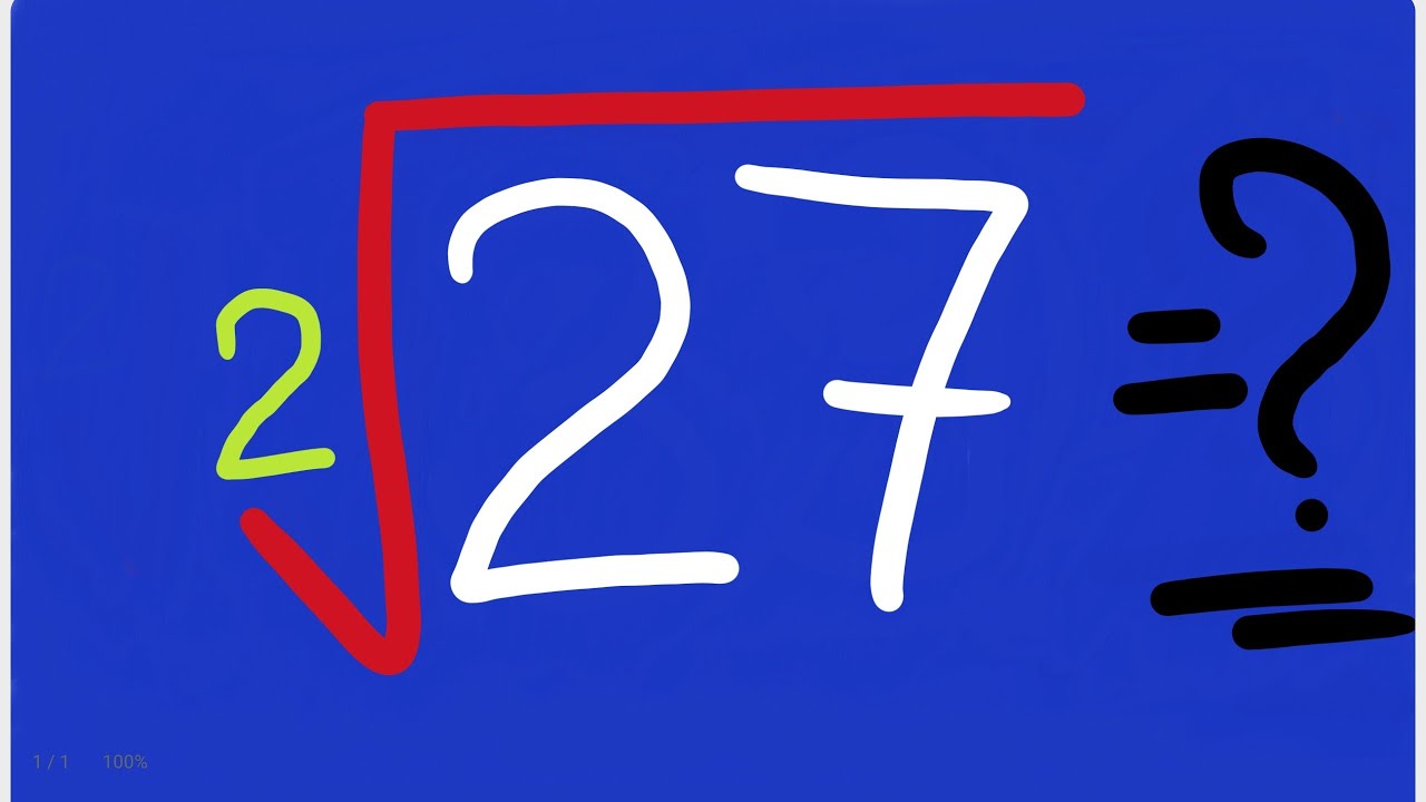 Square Root of 27 | Clear Audio MIC | Squares and Square Root |