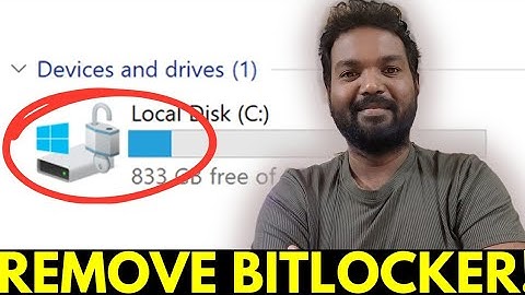 Remove Bitlocker And Disable Bitlocker | Tamil | RAM Solution